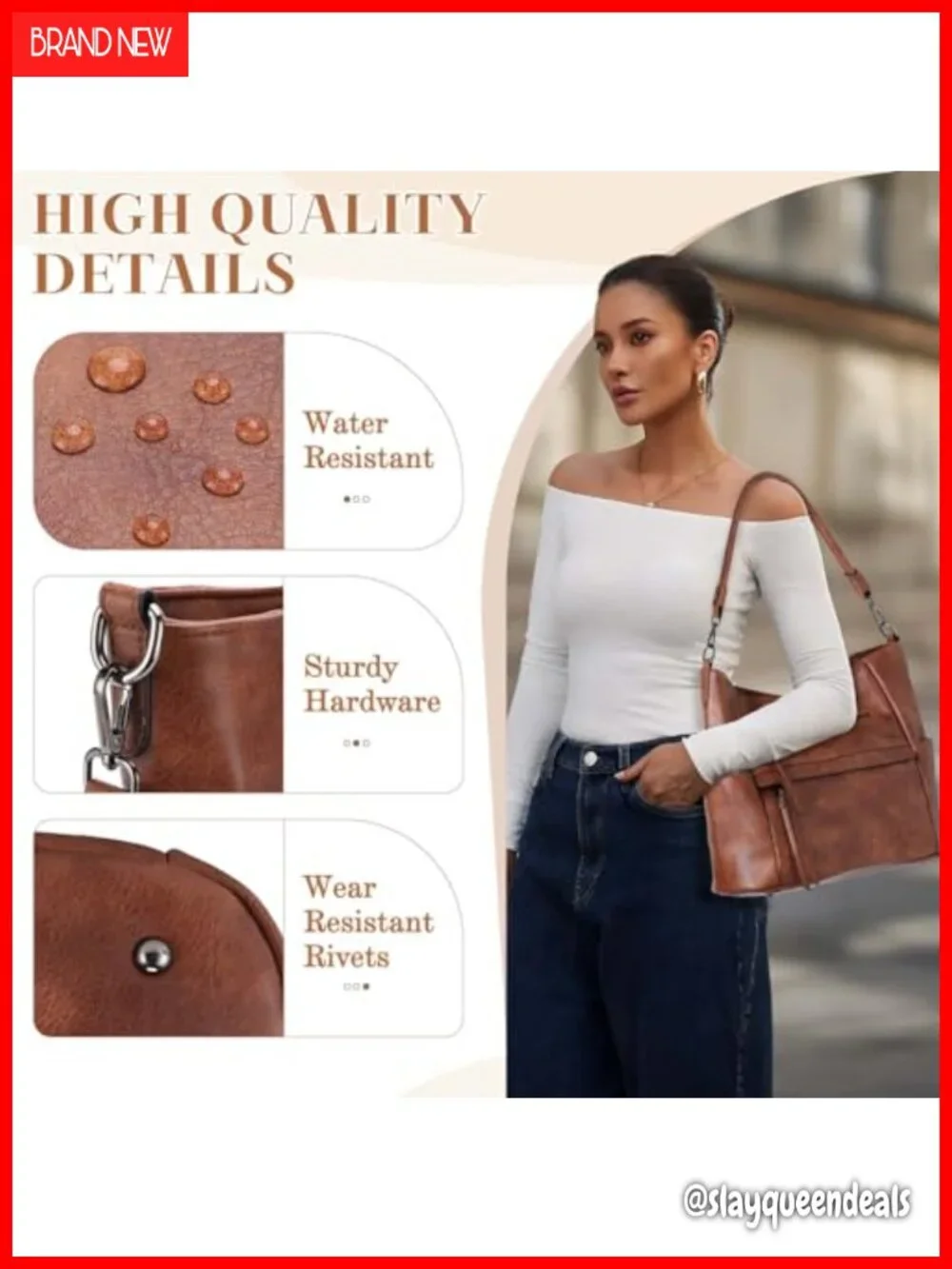 Large Hobo Purse with RFID Wallet Set, Roomy Women Purse